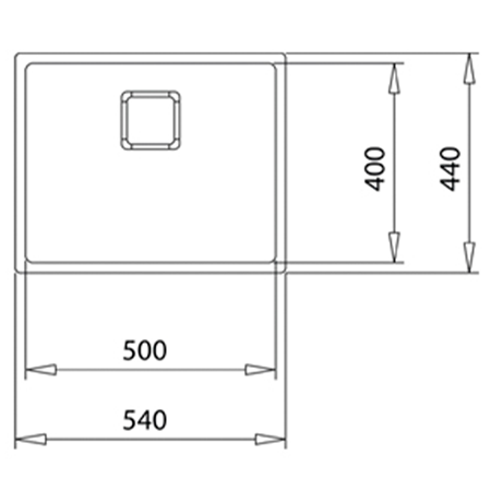 FlexLinea RS15 50.40 Çelik Evye